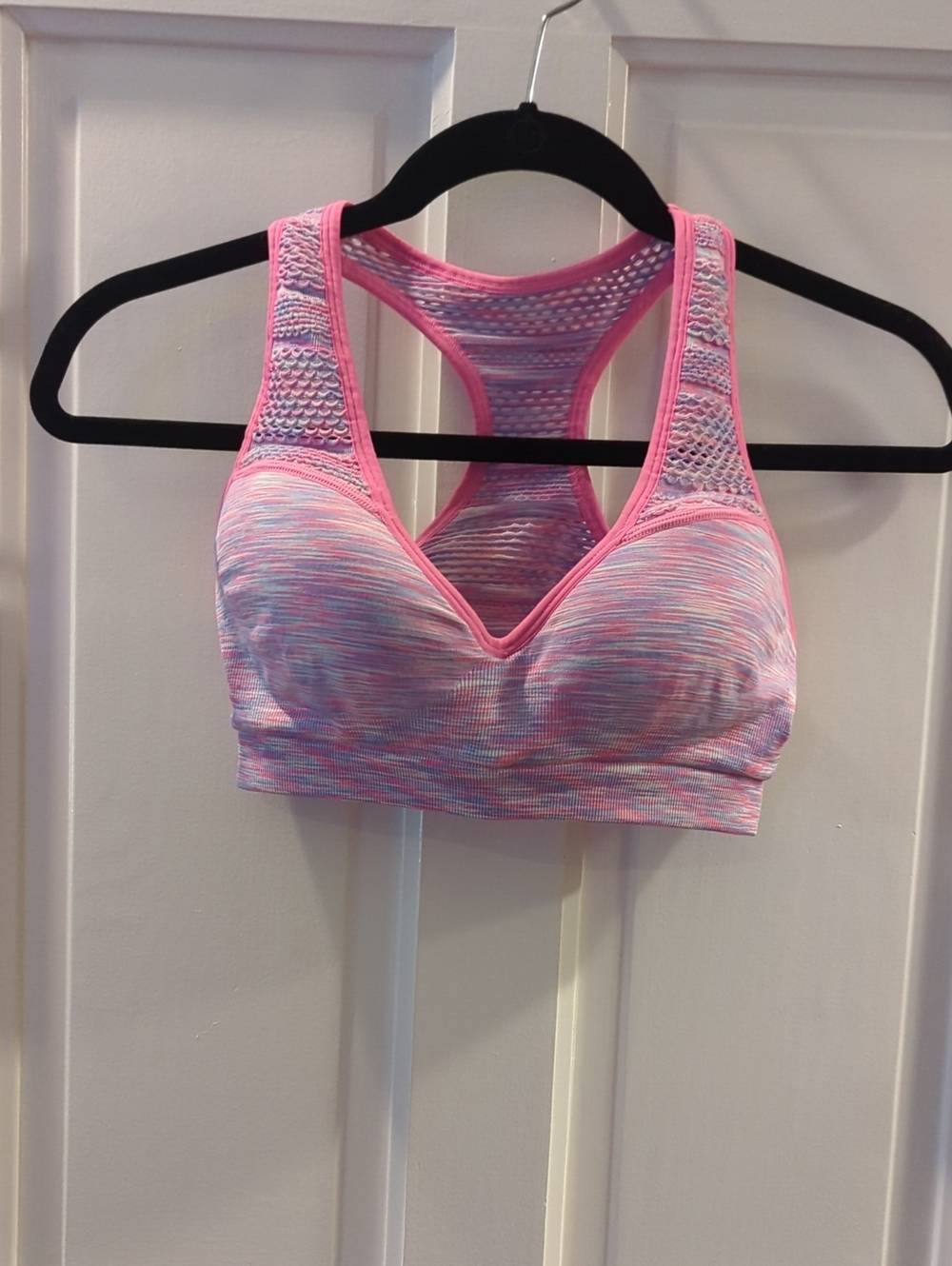 Victoria's Secret Pink Multi-Stripe Racerback Sports Bra